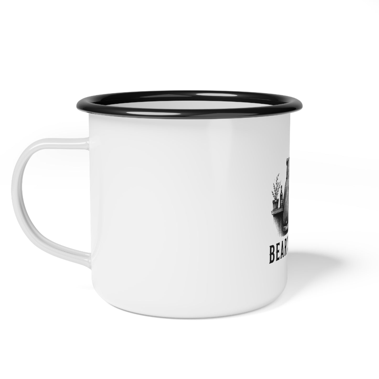 Bear’s Brother Enamel Camp Cup — Rustic Camping Mug