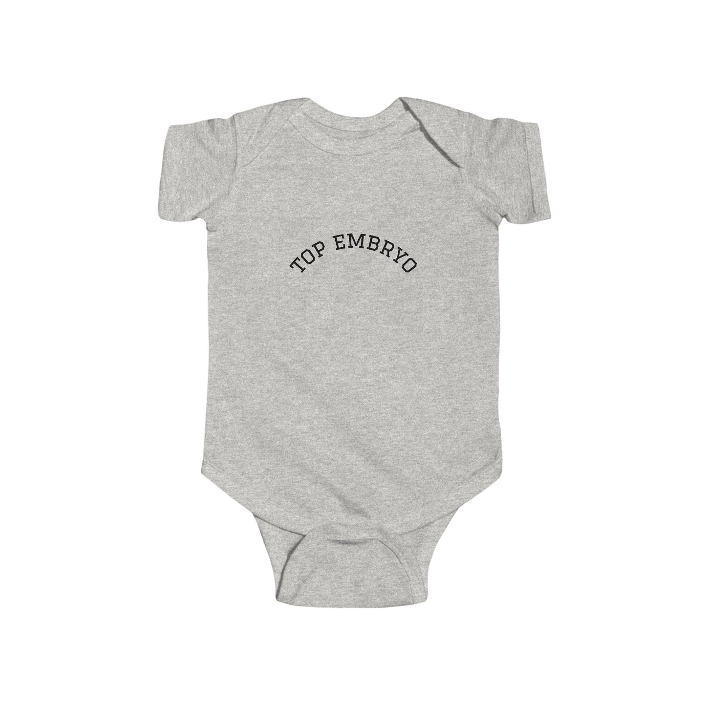 Infant Bodysuit — "Top Embryo" Minimal Baby Onesie