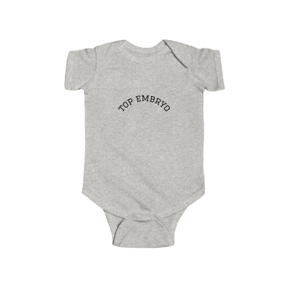 Infant Bodysuit — "Top Embryo" Minimal Baby Onesie
