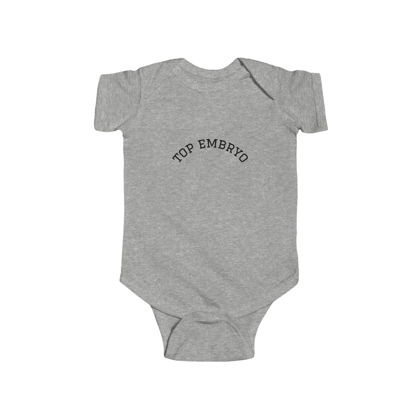 Infant Bodysuit — "Top Embryo" Minimal Baby Onesie