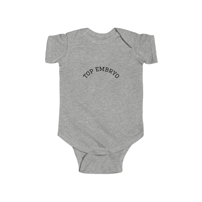 Infant Bodysuit — "Top Embryo" Minimal Baby Onesie