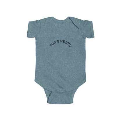 Infant Bodysuit — "Top Embryo" Minimal Baby Onesie
