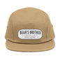 Embroidered Polar Bear & Pup 5-Panel Cap
