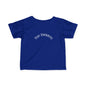Infant Tee — Subtle 'Top Embryo' Minimalist Baby Shirt, White Font