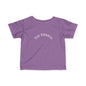 Infant Tee — Subtle 'Top Embryo' Minimalist Baby Shirt, White Font
