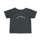 Infant Tee — Subtle 'Top Embryo' Minimalist Baby Shirt, White Font