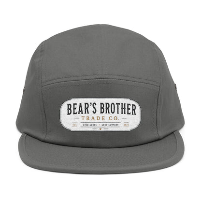 Embroidered Polar Bear & Pup 5-Panel Cap
