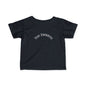 Infant Tee — Subtle 'Top Embryo' Minimalist Baby Shirt, White Font