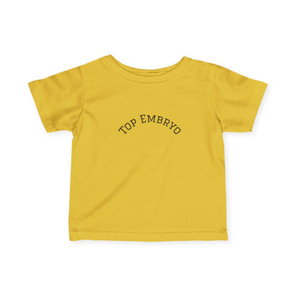 Infant Tee — "Top Embryo" Cute Minimalist Baby Shirt