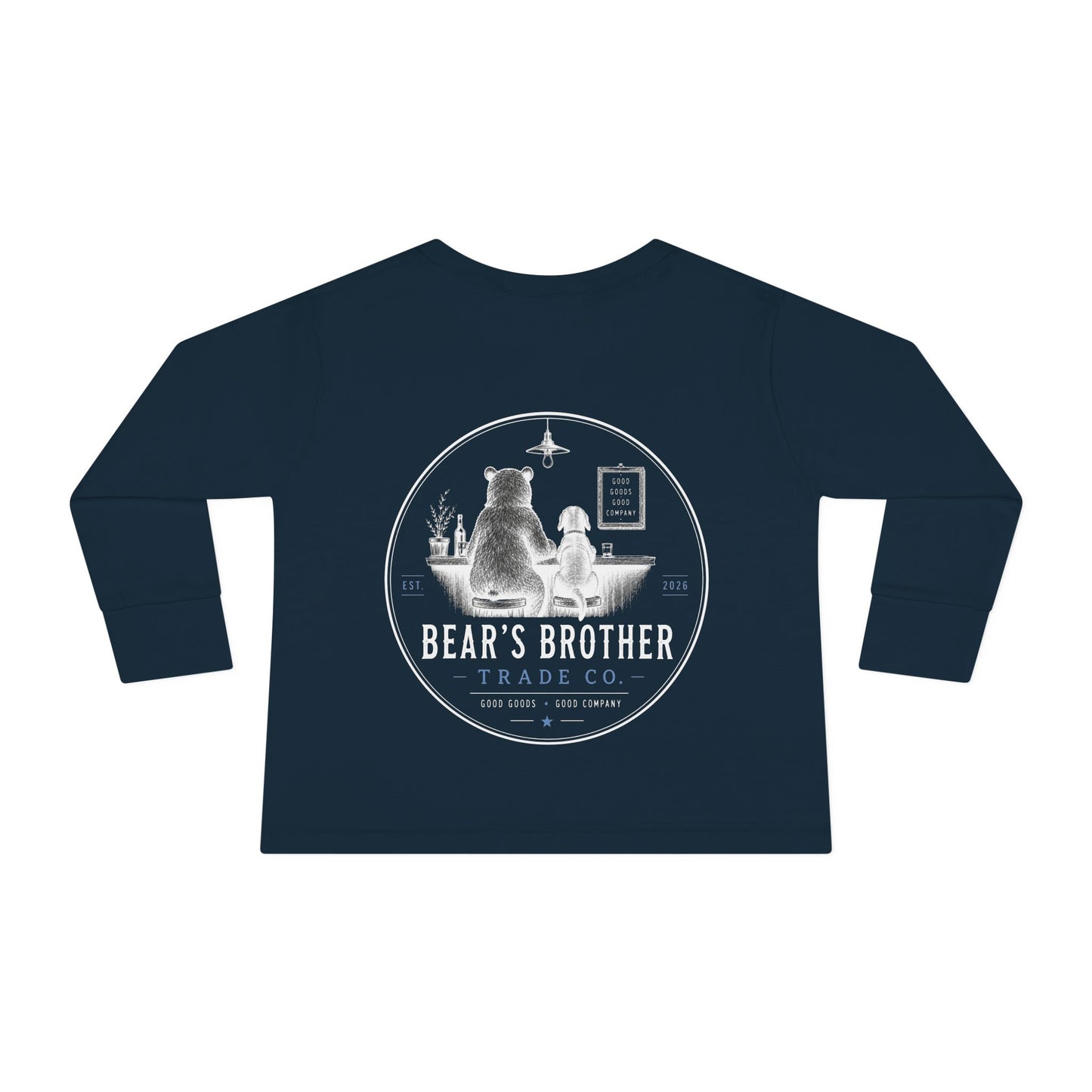 Toddler Long Sleeve Tee — Bear's Brother Logo