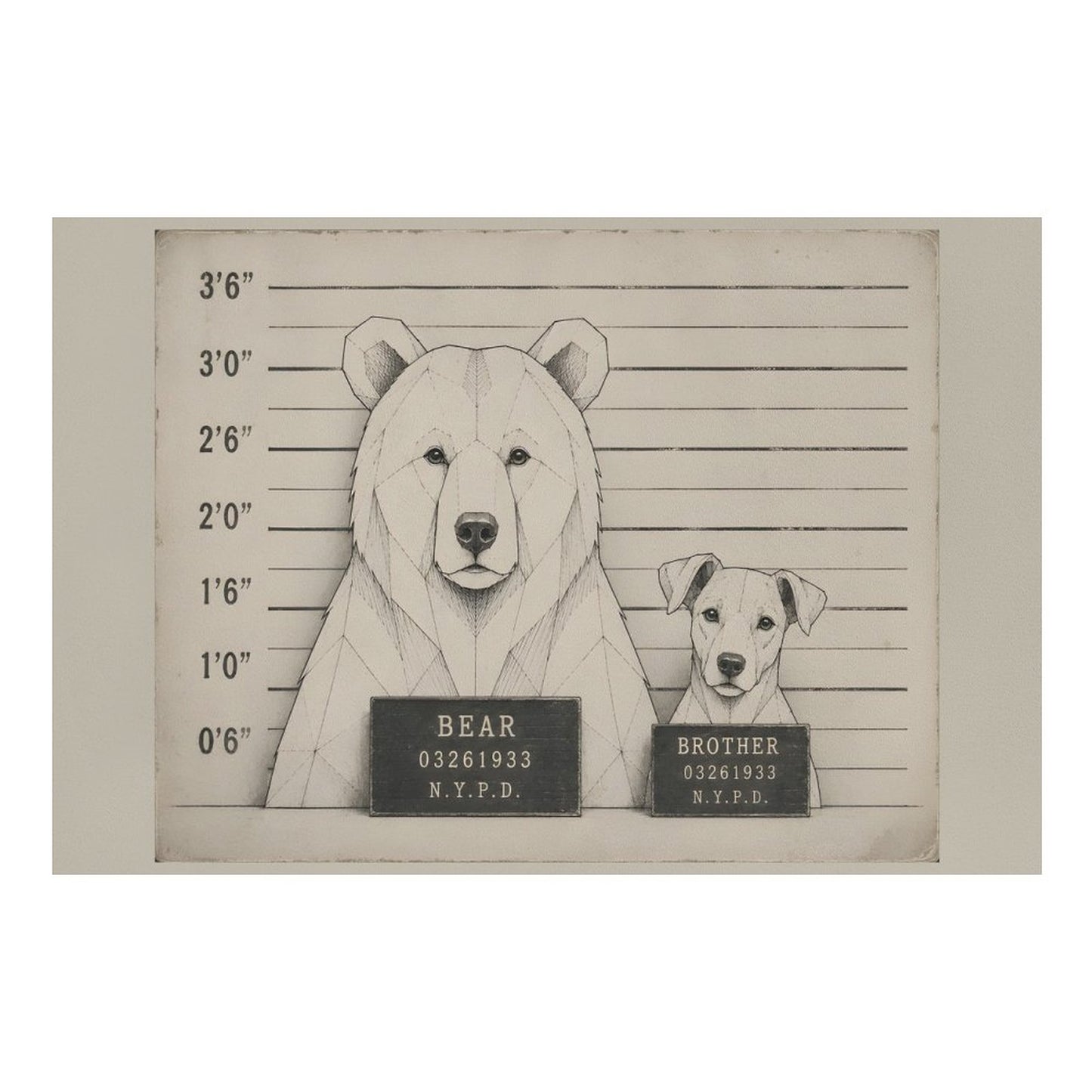 Pet Food Mat - Bear's Brother Mug shot