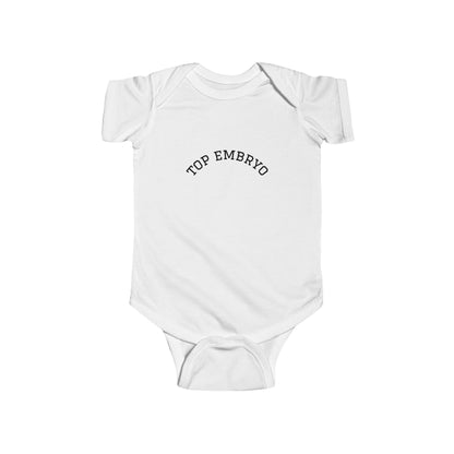 Infant Bodysuit — "Top Embryo" Minimal Baby Onesie