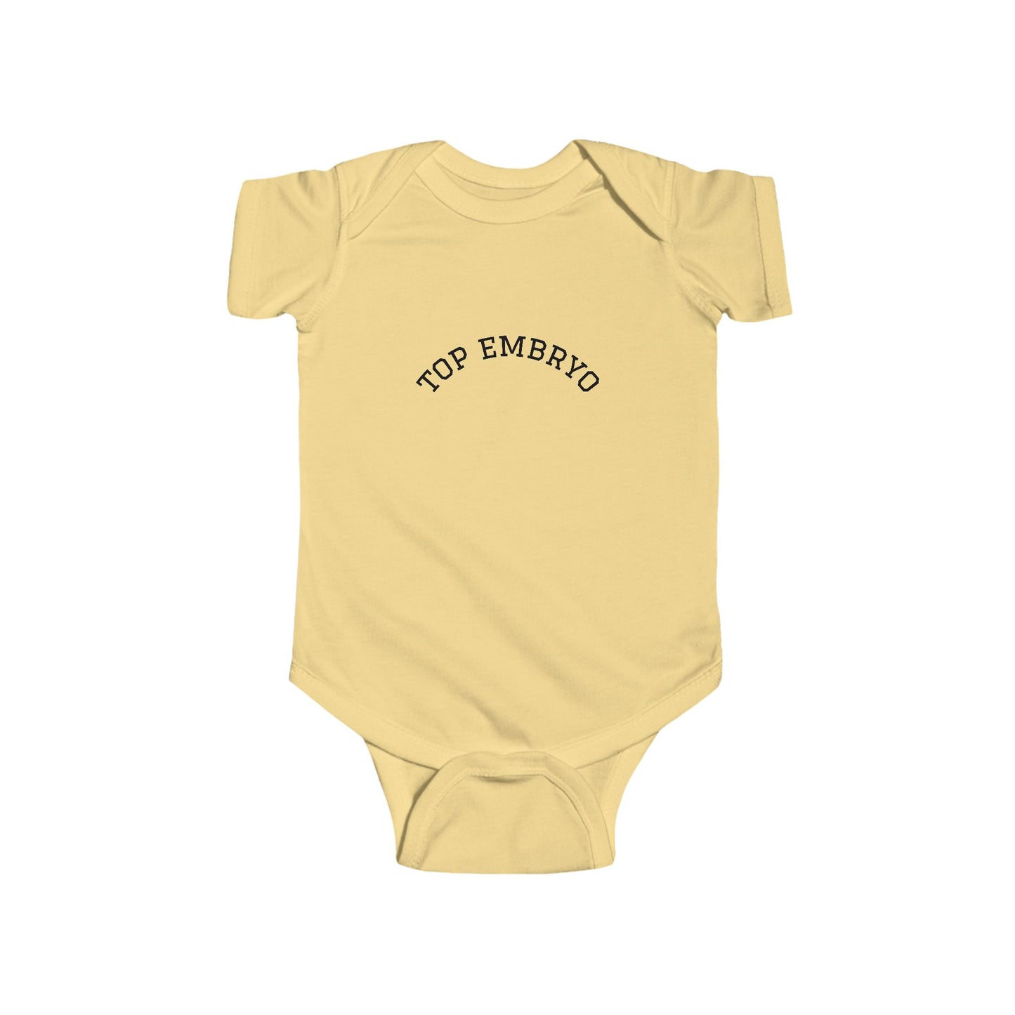 Infant Bodysuit — "Top Embryo" Minimal Baby Onesie
