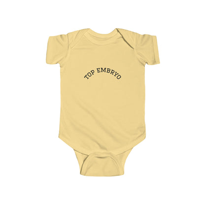Infant Bodysuit — "Top Embryo" Minimal Baby Onesie