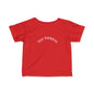 Infant Tee — Subtle 'Top Embryo' Minimalist Baby Shirt, White Font