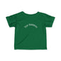 Infant Tee — Subtle 'Top Embryo' Minimalist Baby Shirt, White Font