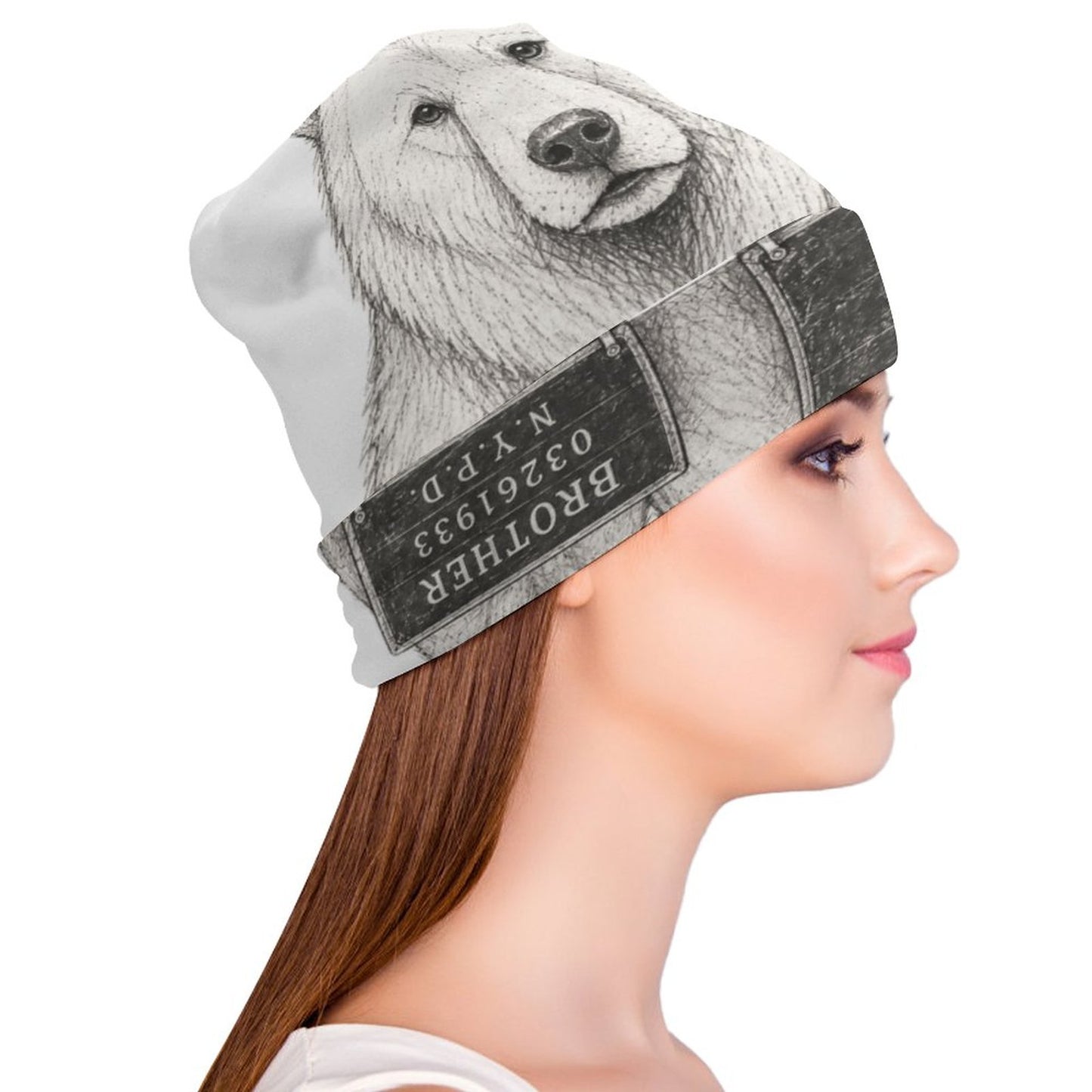 Pullover Cap, White