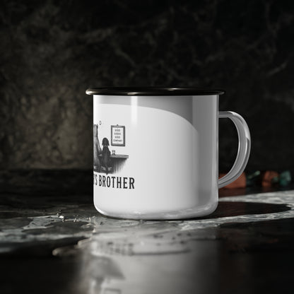 Bear’s Brother Enamel Camp Cup — Rustic Camping Mug
