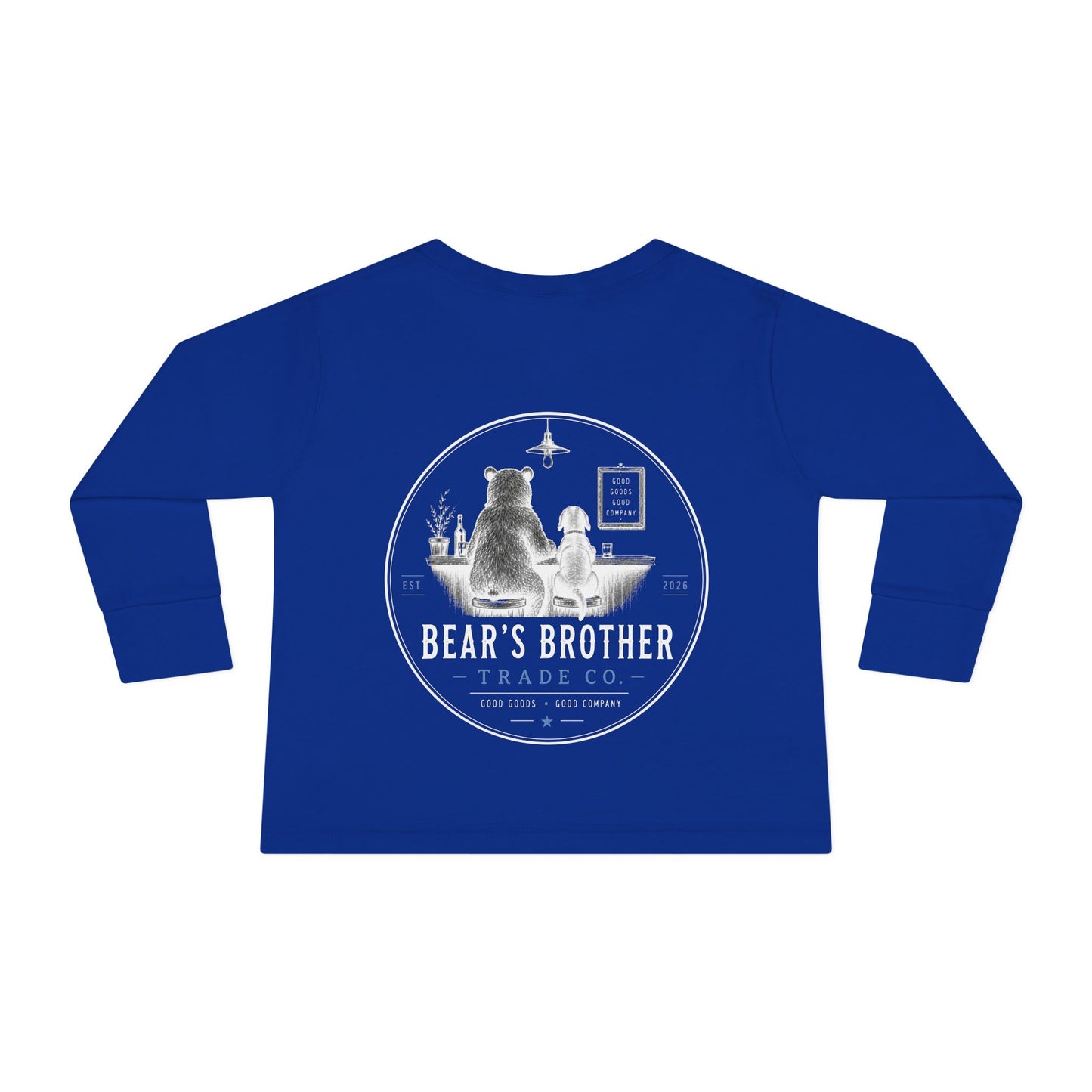 Toddler Long Sleeve Tee — Bear's Brother Logo