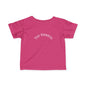 Infant Tee — Subtle 'Top Embryo' Minimalist Baby Shirt, White Font