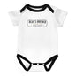Cotton Short Sleeve Baby Romper - Bear's Brother Full Logo