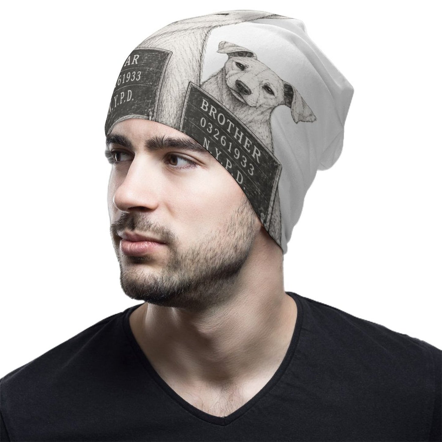 Pullover Cap, White