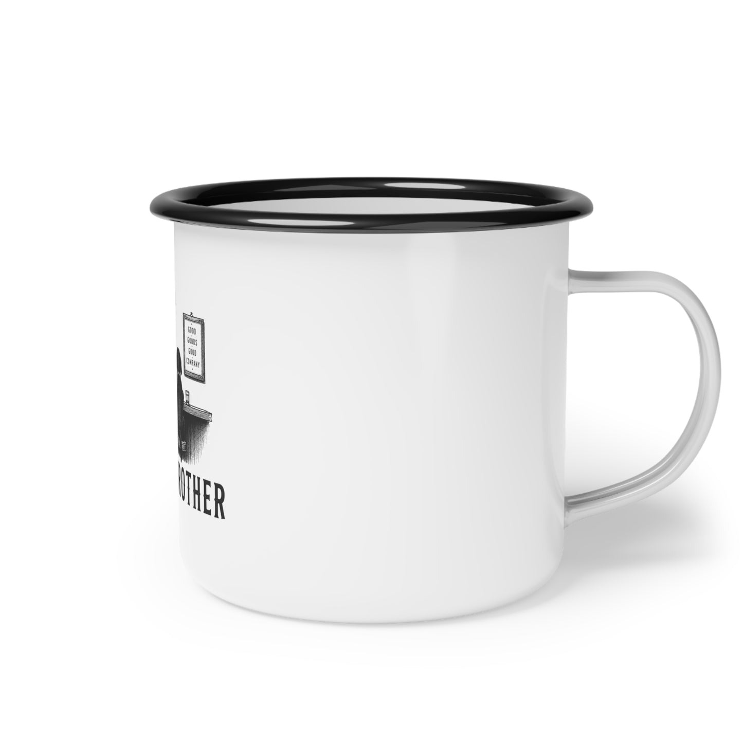 Bear’s Brother Enamel Camp Cup — Rustic Camping Mug