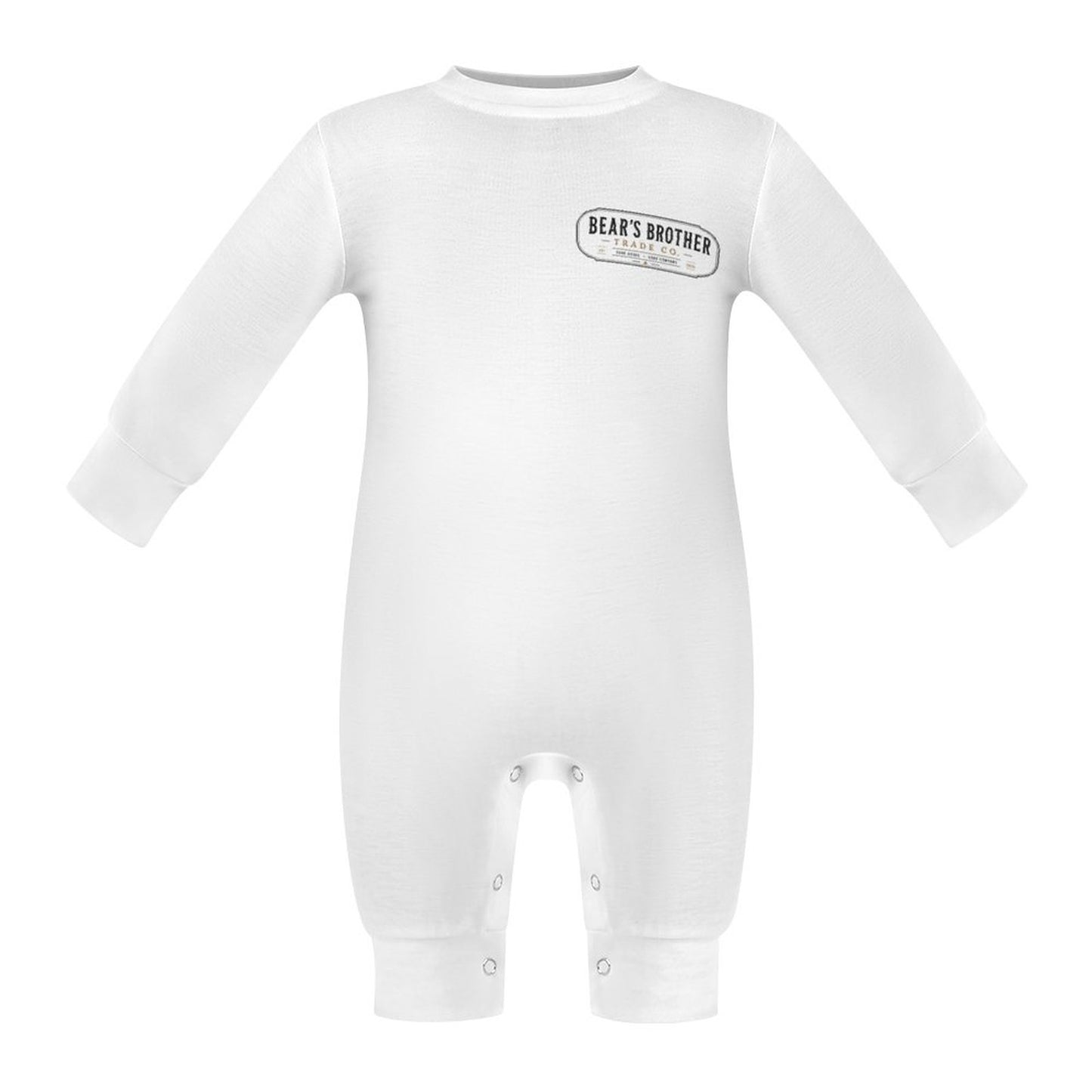 Long Baby Romper - Bear's Brother Logo
