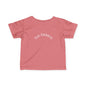 Infant Tee — Subtle 'Top Embryo' Minimalist Baby Shirt, White Font