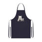 Chef Bear & Pup Cotton Apron - Funny Polar Bear Baking Apron