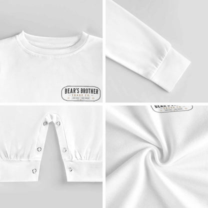 Long Baby Romper - Bear's Brother Logo