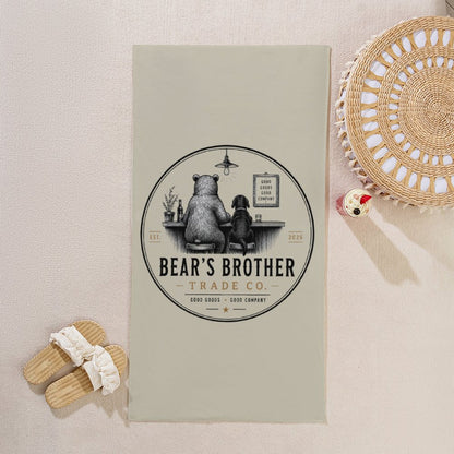 Children's Bath Towel - Bear's Brother Logo
