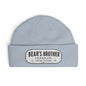 Cuff Beanie - "Bear's Brother" Embroidered Knit Hat