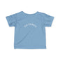 Infant Tee — Subtle 'Top Embryo' Minimalist Baby Shirt, White Font