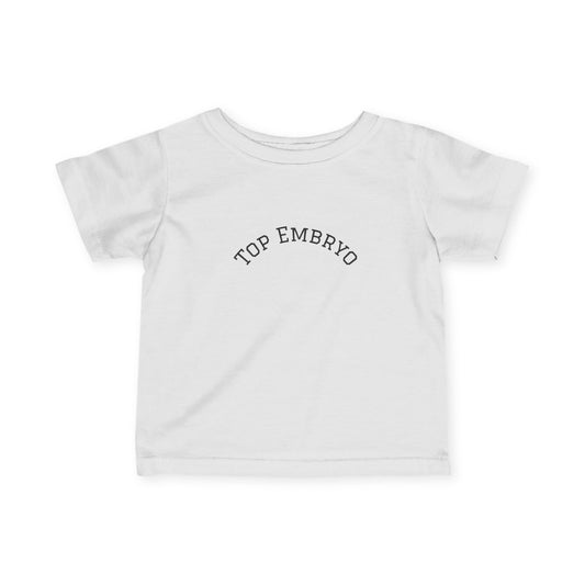 Infant Tee — "Top Embryo" Cute Minimalist Baby Shirt