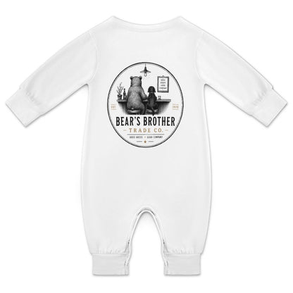 Long Baby Romper - Bear's Brother Logo
