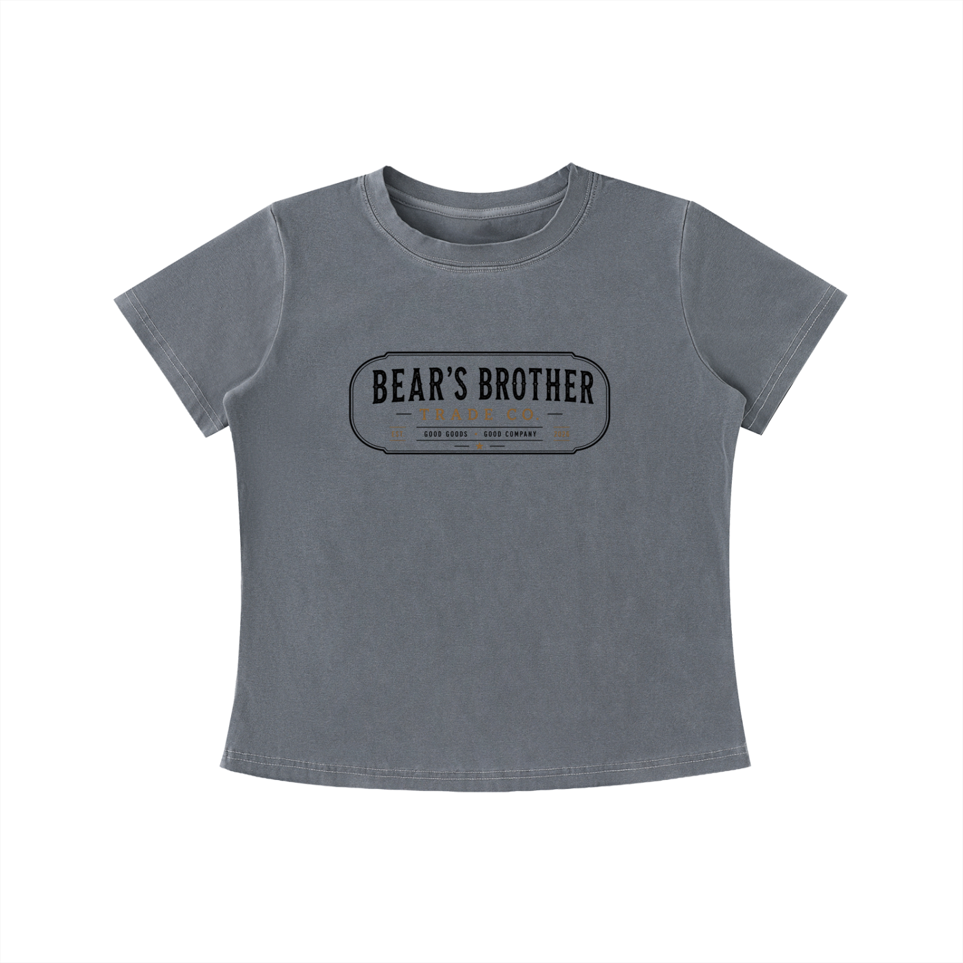 Women's Vintage Wash Slim Fit T-shirt - Bear's Brother Logo