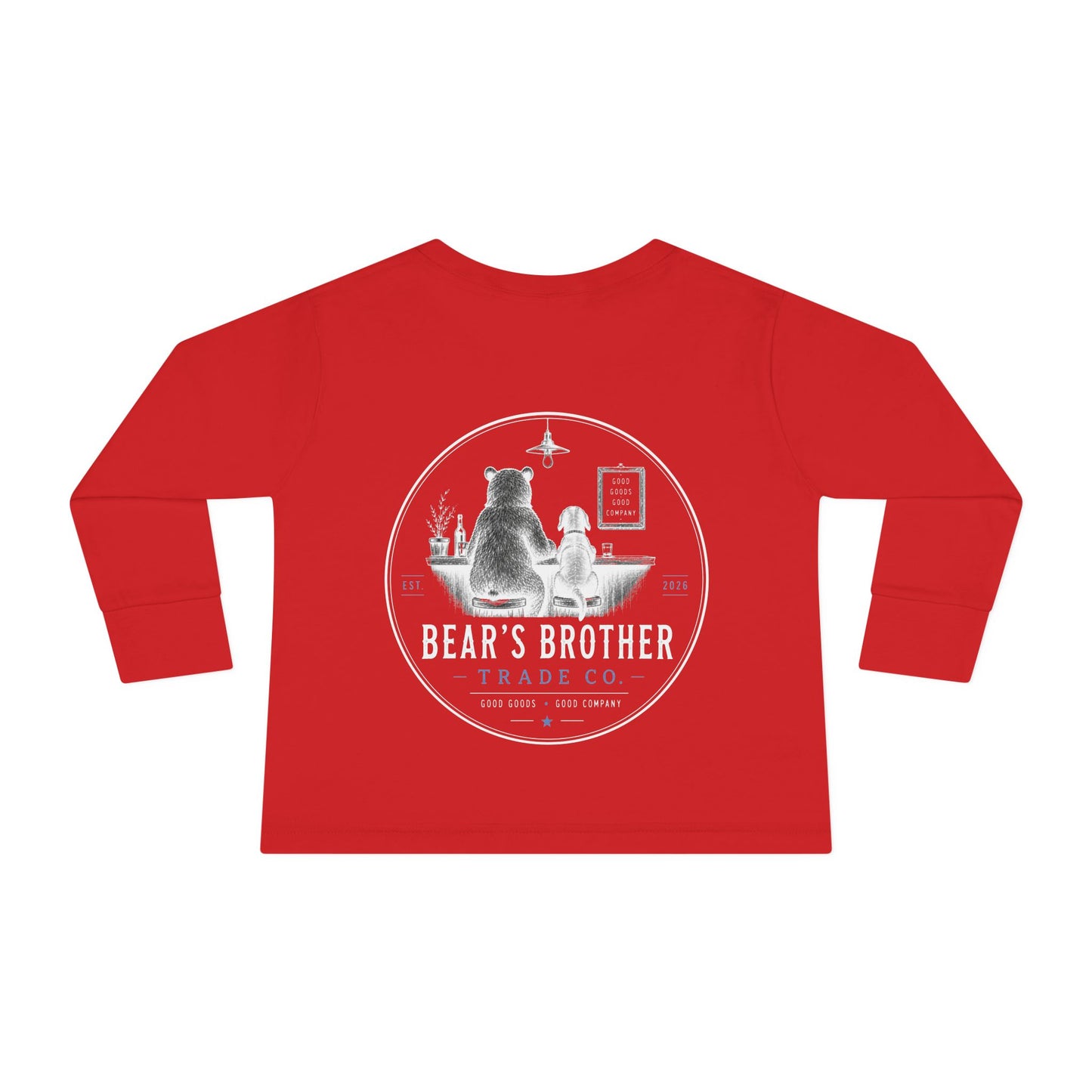 Toddler Long Sleeve Tee — Bear's Brother Logo
