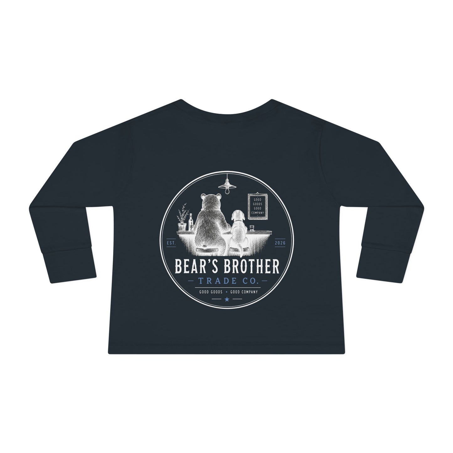 Toddler Long Sleeve Tee — Bear's Brother Logo