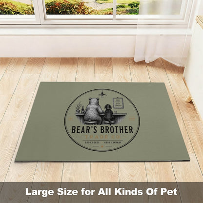 Pet Food Mat - Bear's Brother Logo