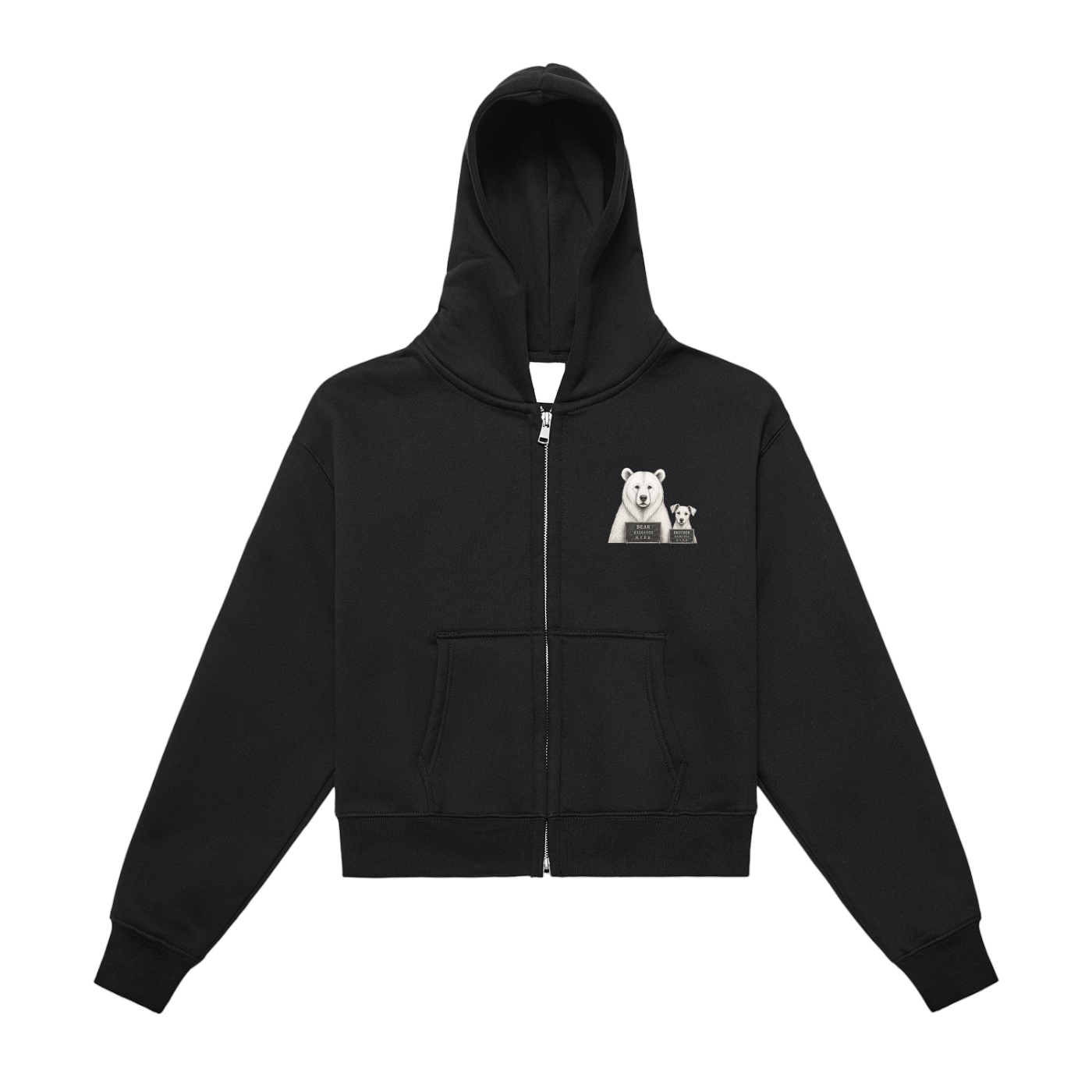 sweatshirt,zipup,logo,womens,gift,shirt,bear,dog,pet