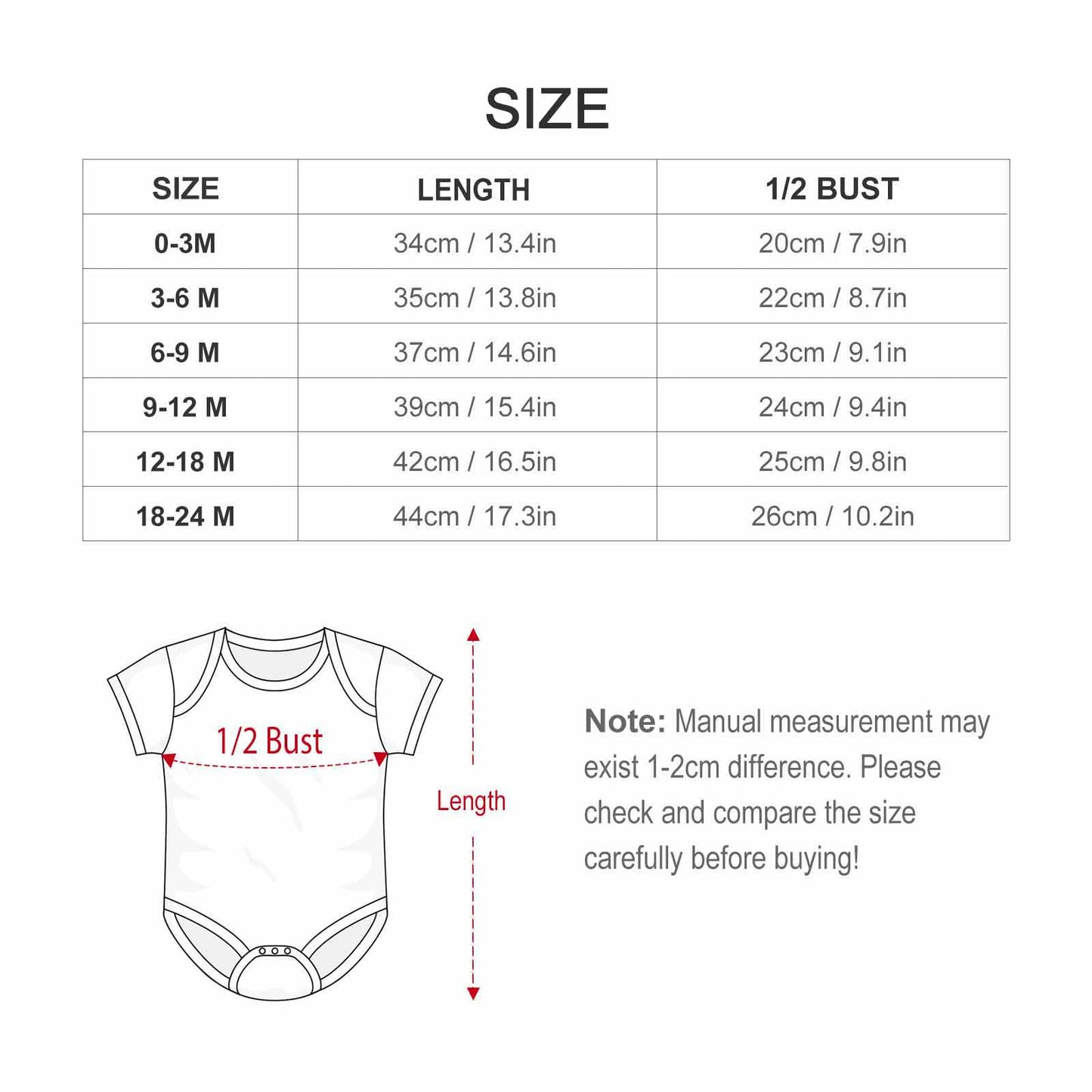 Cotton Short Sleeve Baby Romper - Bear's Brother Full Logo
