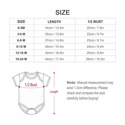 Cotton Short Sleeve Baby Romper - Bear's Brother Full Logo