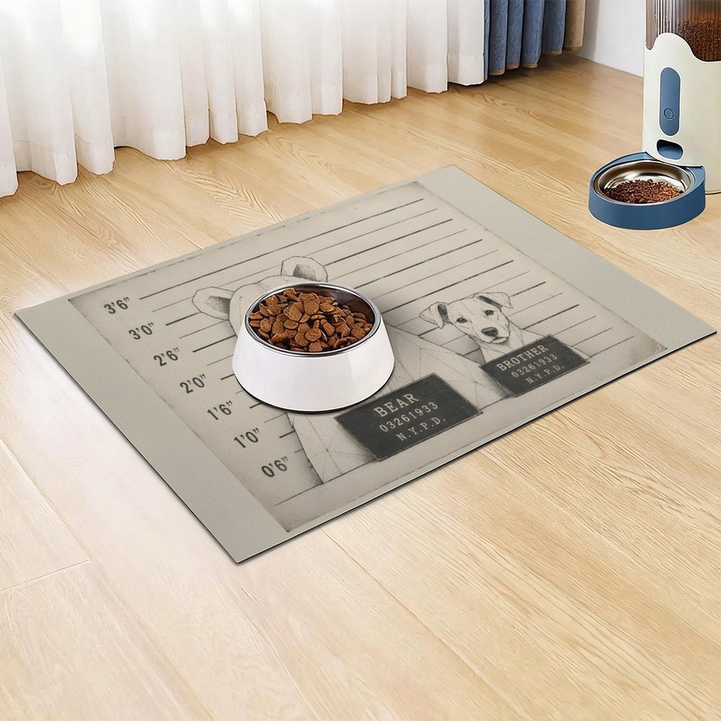 Pet Food Mat - Bear's Brother Mug shot