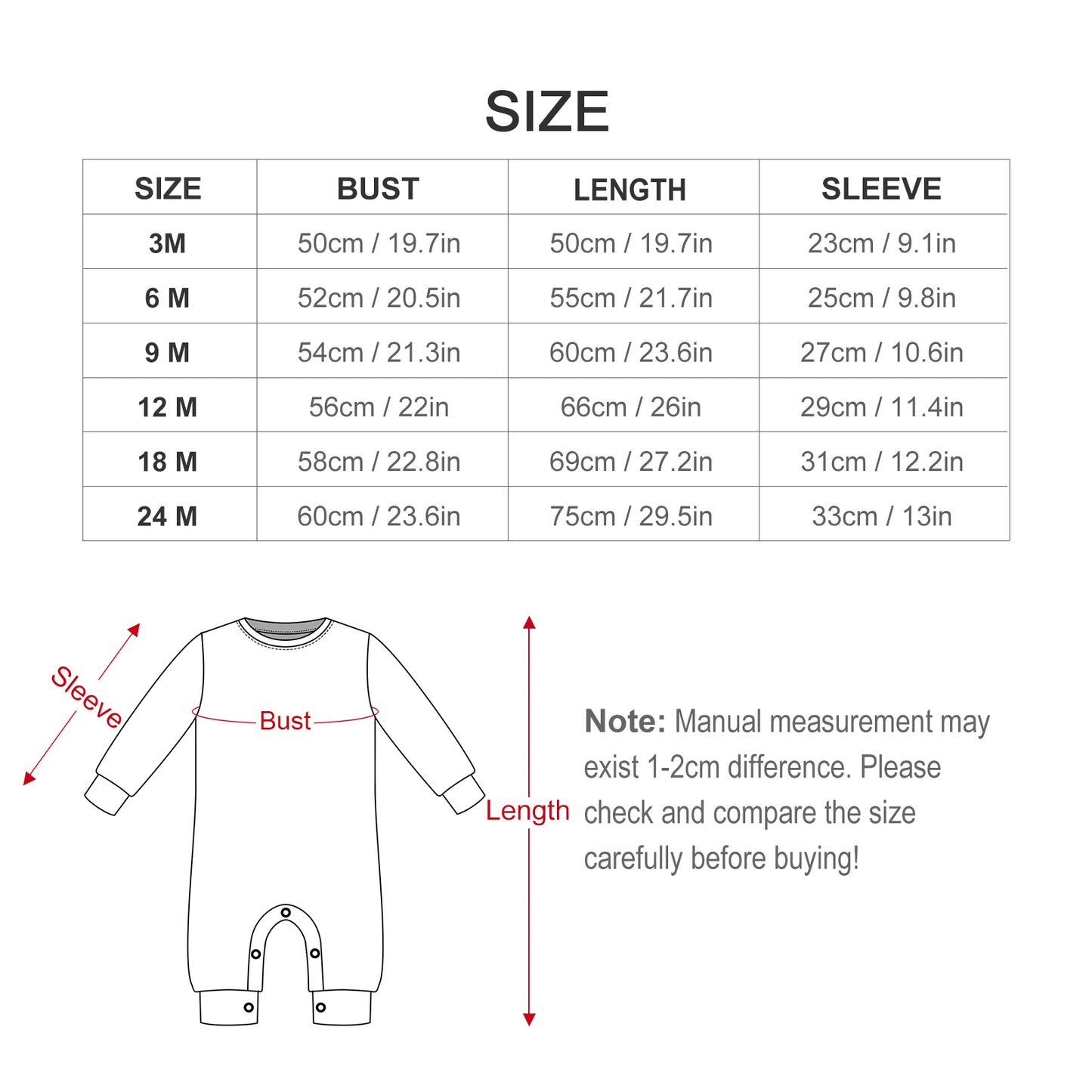 Long Baby Romper - Bear's Brother Logo