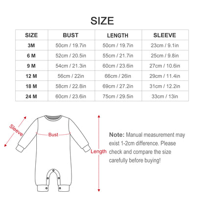 Long Baby Romper - Bear's Brother Logo