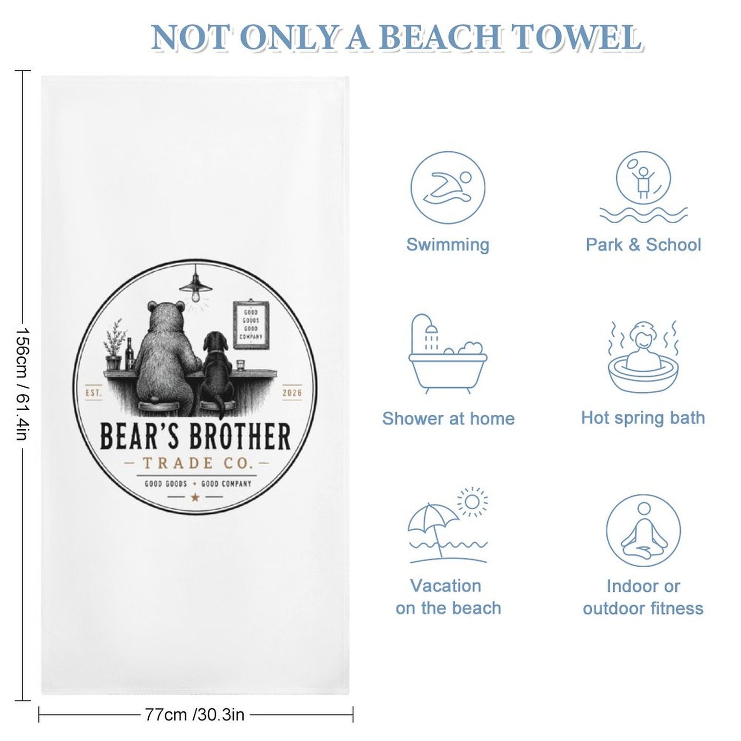 Beach Towel-61.4"x30.3"/156x77cm