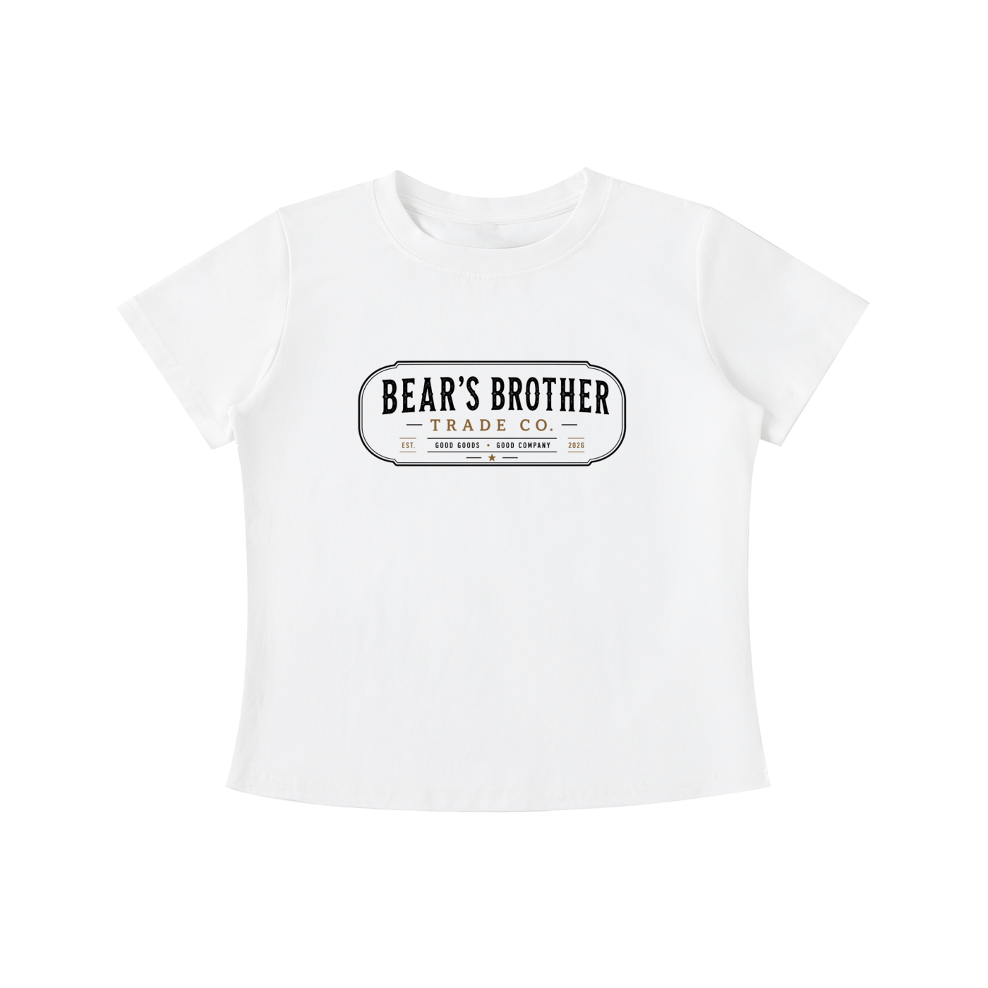 Women's Vintage Wash Slim Fit T-shirt - Bear's Brother Logo