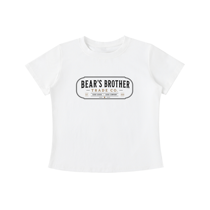 Women's Vintage Wash Slim Fit T-shirt - Bear's Brother Logo