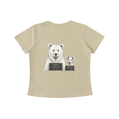 tshirt,shirt,womensshirt,bear,dog,pet,vintage